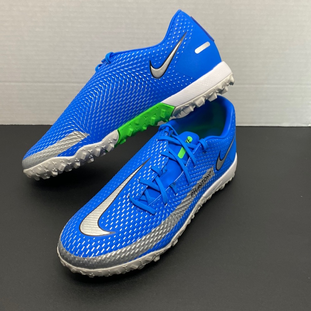 NEW! Nike Men's Blue Phantom GT Academy Turf Soccer Shoes Size 7